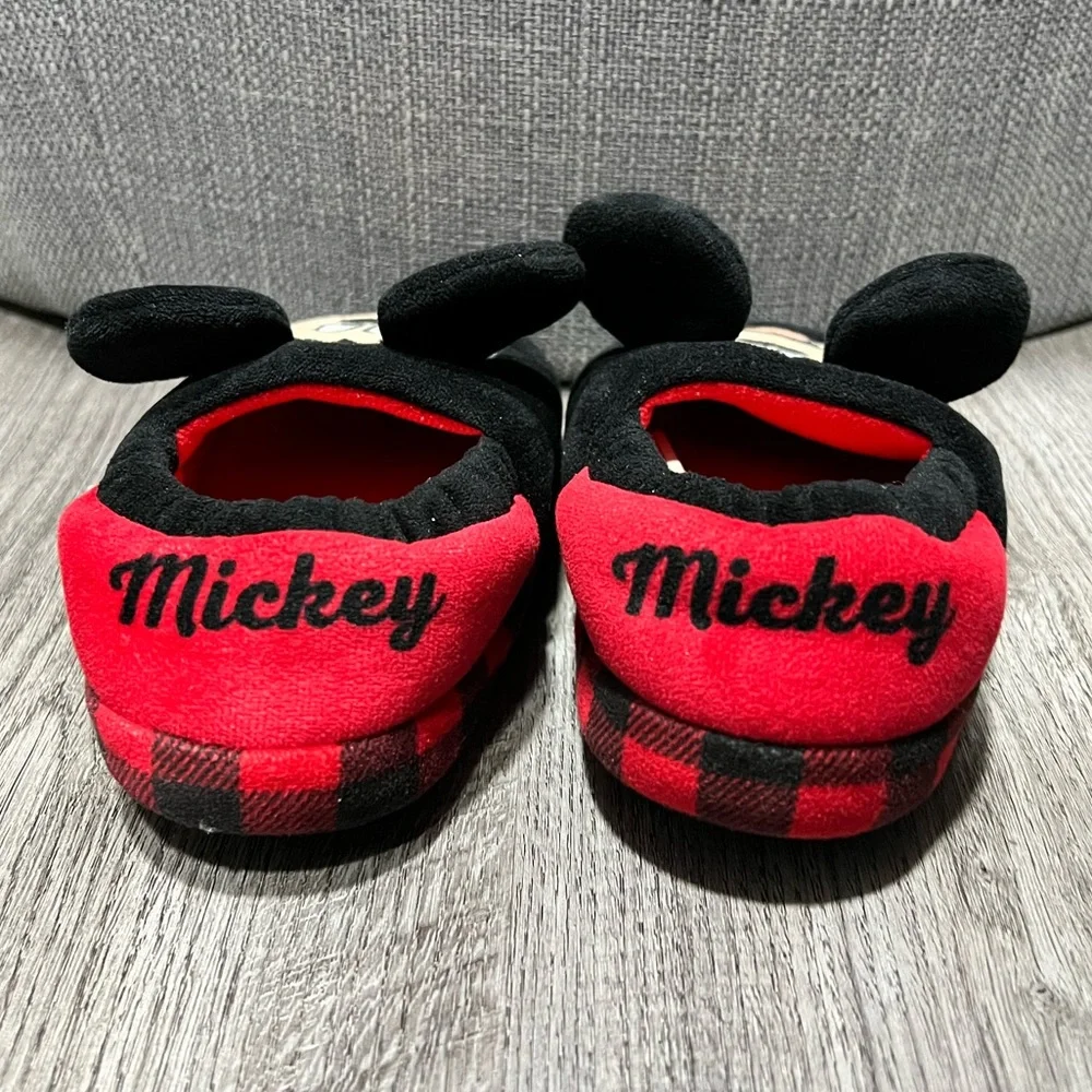 Disney Mickey Mouse Toddler Slippers Boys Size L 9/10